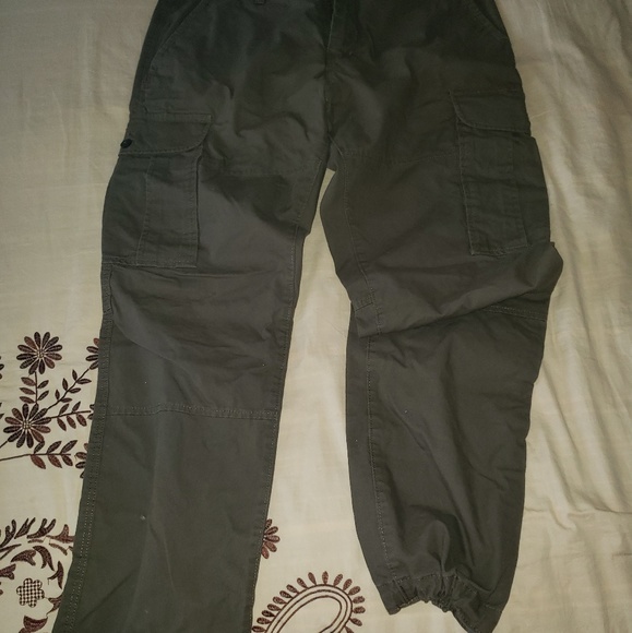 h and m canvas cargo pants
